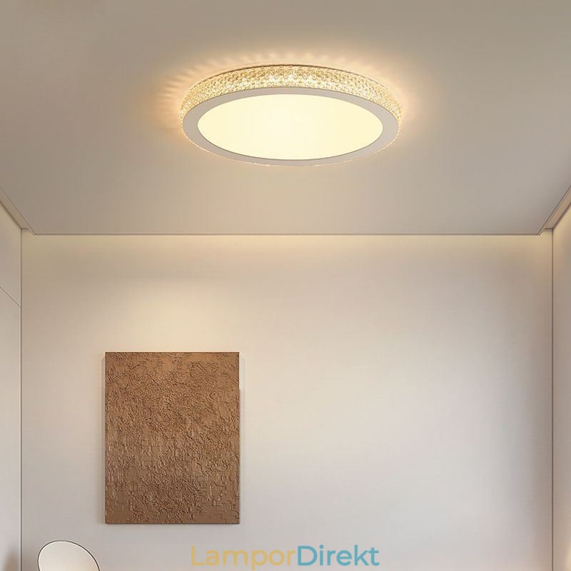 Modernt Takljus Shinny Diamond Flush Mount