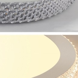 Modernt Takljus Shinny Diamond Flush Mount