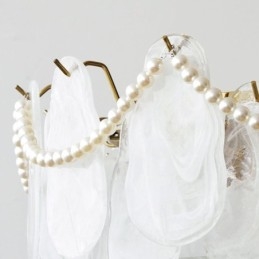 Europeisk Taklampa I Järn Elegant Taklampa I Glas