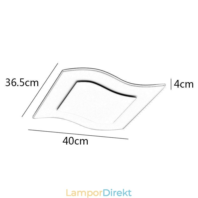 Modern Taklampa Fyrkantig Taklampa I Akryl