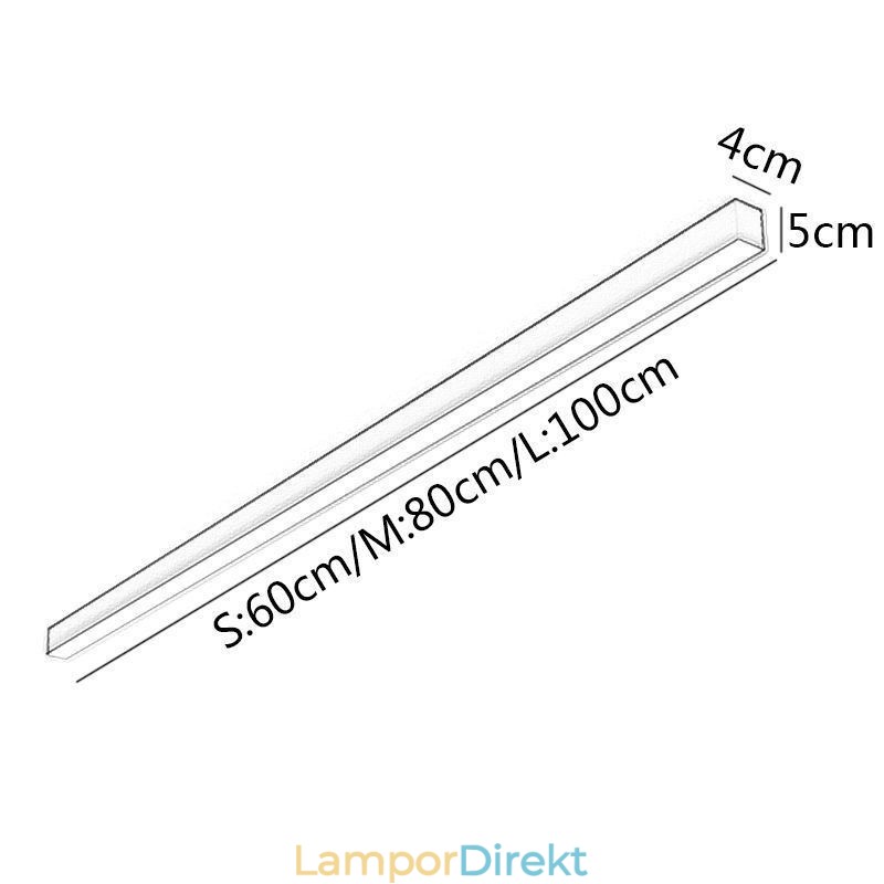 Modern Taklampa Lång Strip Ytmonterad Taklampa