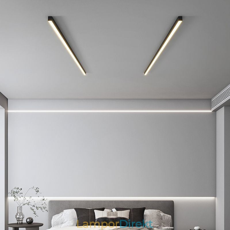 Modern Taklampa Lång Strip Ytmonterad Taklampa
