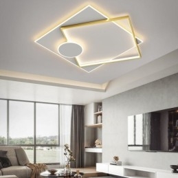 Modern Taklampa Fyrkantig Geometrisk Taklampa I Akryl