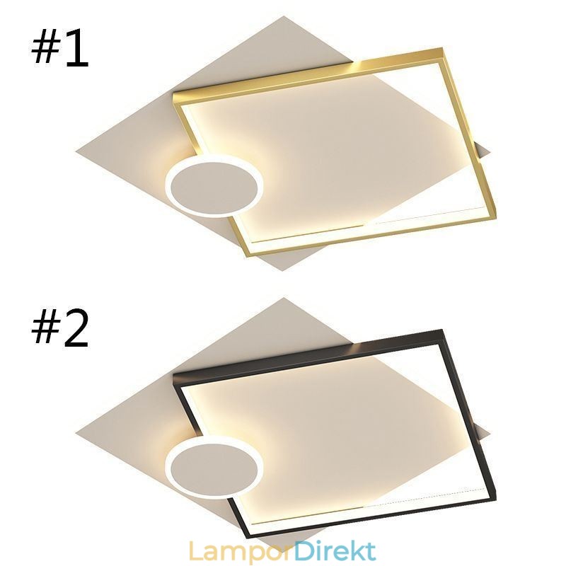 Modern Taklampa Fyrkantig Geometrisk Taklampa I Akryl
