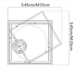 Modern Taklampa Fyrkantig Geometrisk Taklampa I Akryl