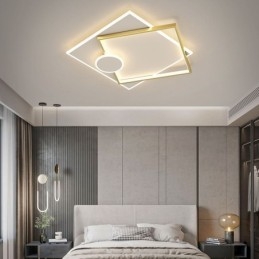 Modern Taklampa Fyrkantig Geometrisk Taklampa I Akryl