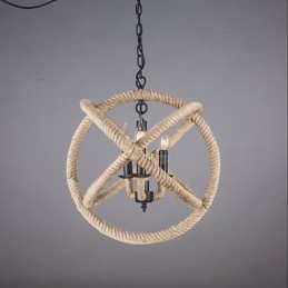 Country Mini Stil Målning Metall Ljuskrona