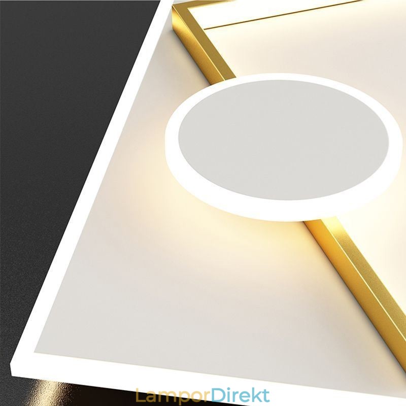 Modern Taklampa Fyrkantig Geometrisk Taklampa I Akryl