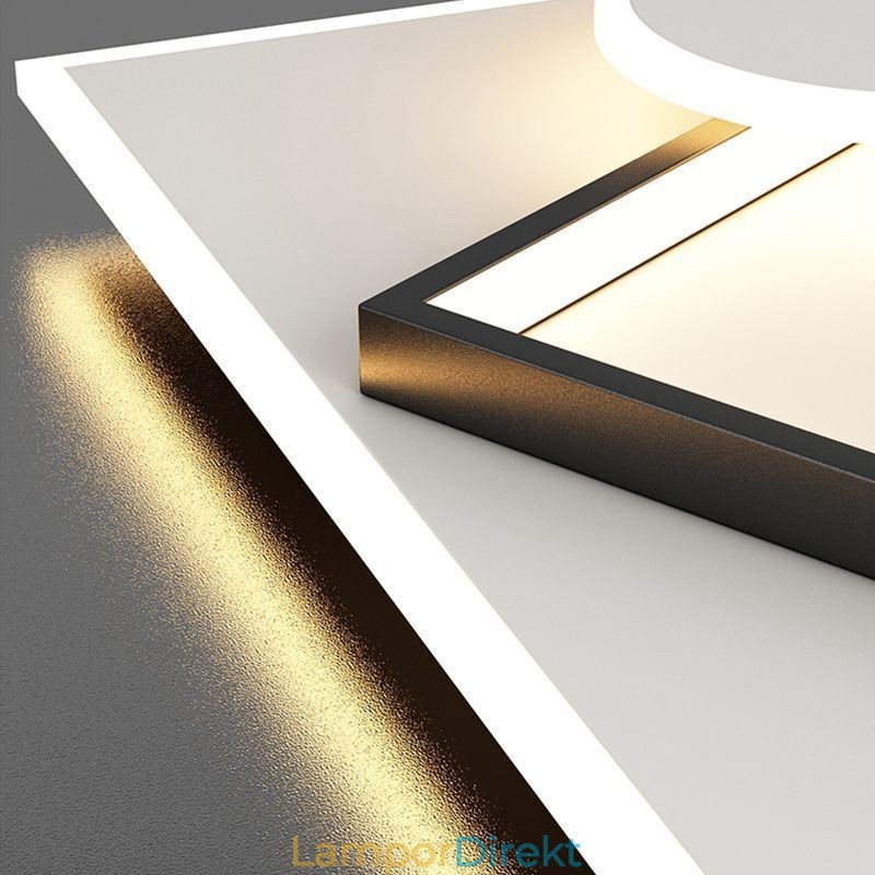 Modern Taklampa Fyrkantig Geometrisk Taklampa I Akryl