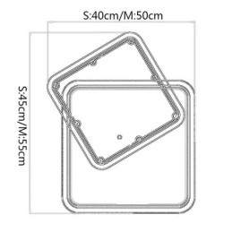 Modern Infälld Geometrisk Fyrkantig Taklampa