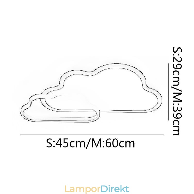 Modern Taklampa Creative Cloud Dekoration Light
