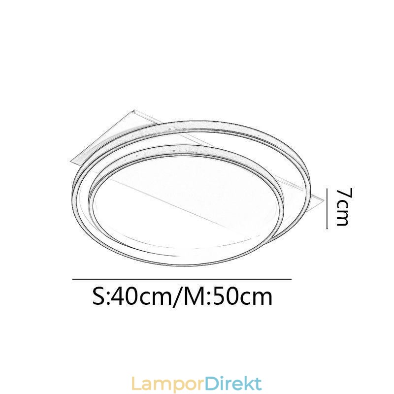 Modern Taklampa Rund Infälld Taklampa