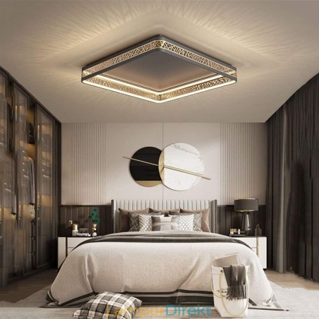 Taklampa Fågelbo Fyrkantig Lampa Modern Armatur Taklampa Fågelbo Fyrkantig Lampa Modern Armatur