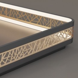 Taklampa Fågelbo Fyrkantig Lampa Modern Armatur