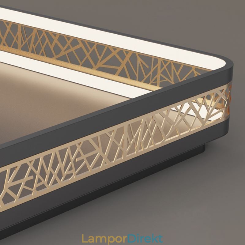 Taklampa Fågelbo Fyrkantig Lampa Modern Armatur