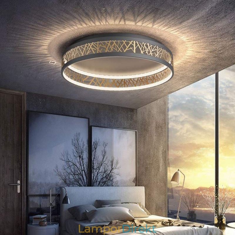 Takljus Fågelbo Rund Lampa Modern Armatur