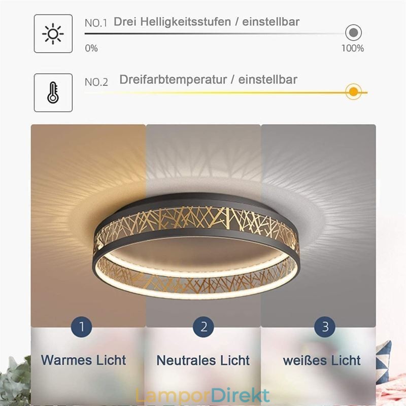 Takljus Fågelbo Rund Lampa Modern Armatur