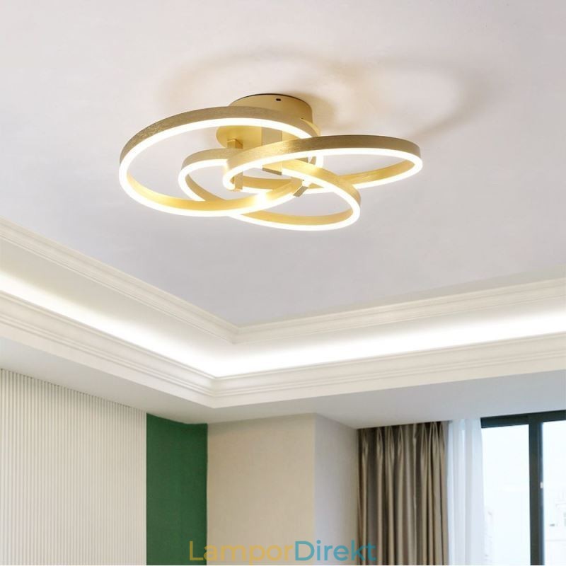 Modern Taklampa 3-Ring Taklampa