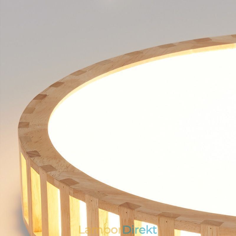 Japansk Lampa Takbelysning I Trä