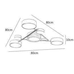 Taklampa I Modern Molekylform I Akryl