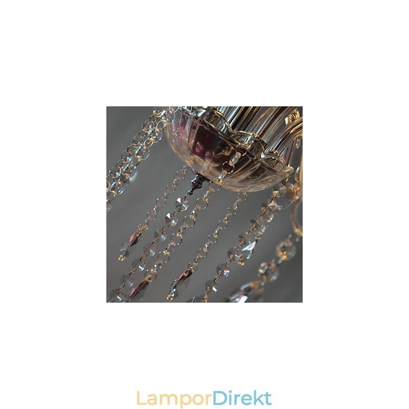 Modern Lyx 6 Ljus Ljuskrona I Kristall Dekoration