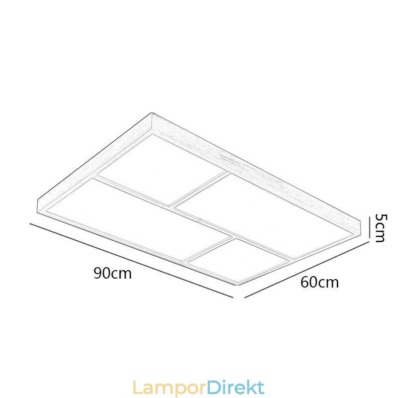 Modern Taklampa Minimalistisk Trästil Infälld Taklampa