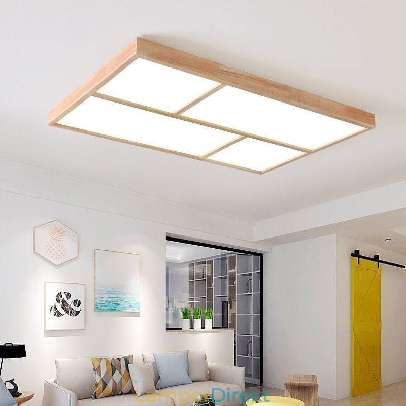 Modern Taklampa Minimalistisk Trästil Infälld Taklampa