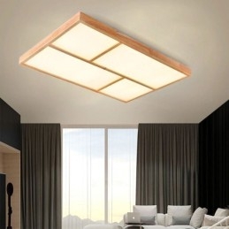 Modern Taklampa Minimalistisk Trästil Infälld Taklampa