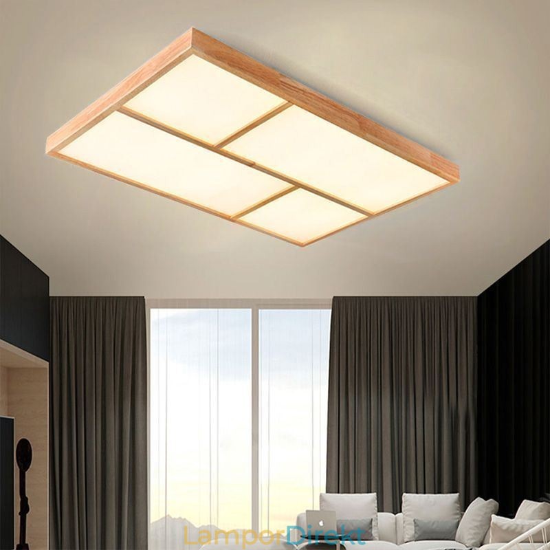 Modern Taklampa Minimalistisk Trästil Infälld Taklampa