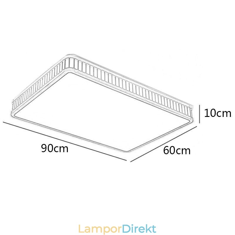 Taklampa I Japansk Akryl Rektangulär Taklampa Av Gummi I Trä