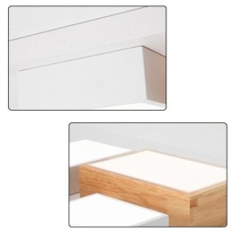 Modern Taklampa Geometrisk Taklampa I Trä