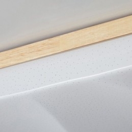 Japansk Taklampa I Akryl Rektangulär Korrugerad Taklampa