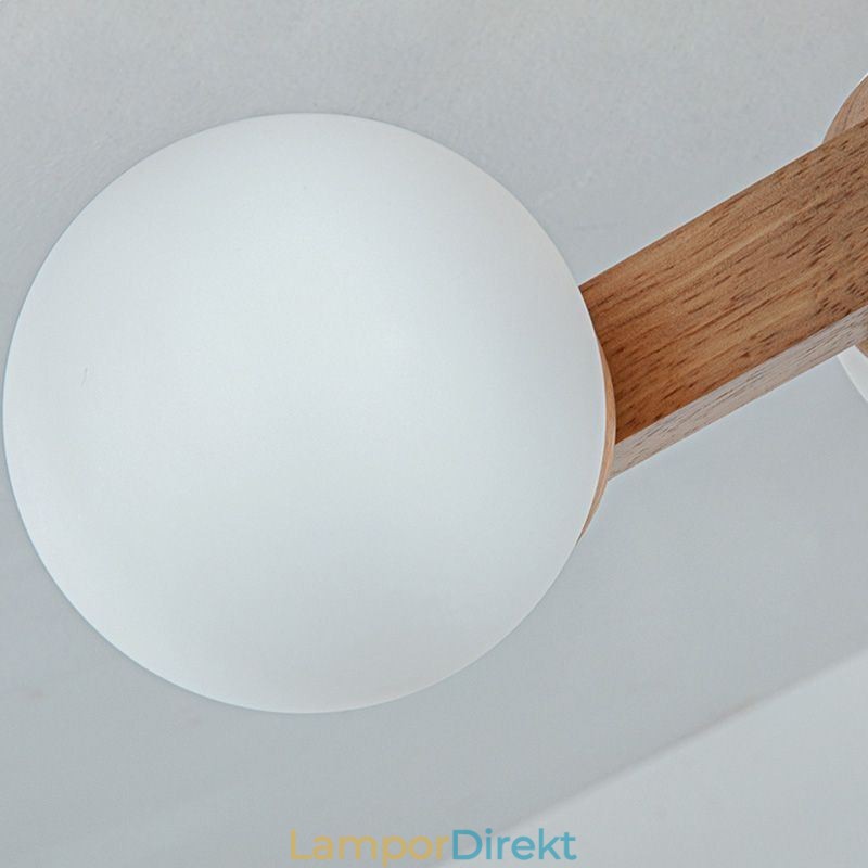 Japansk Trätaklampa Magic Bean Molecular Ceiling Lamp