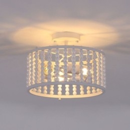 3 Ljus Takbelysning Wood Bead Tak Lampway Foajé
