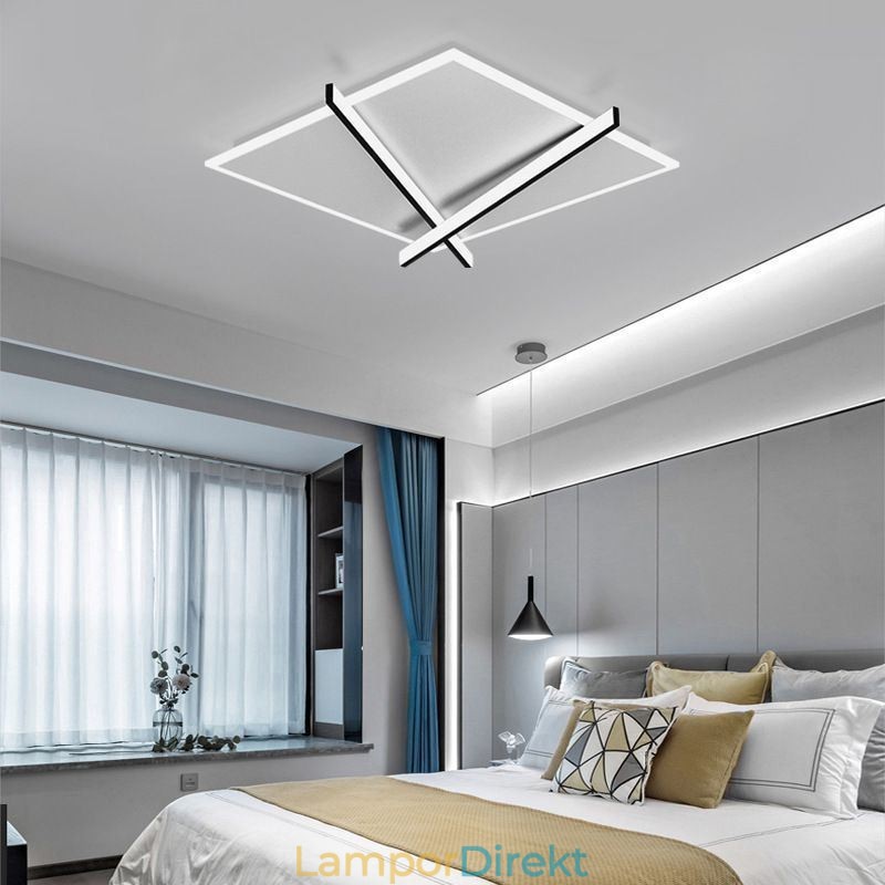 Nordic Ceiling Light Art Clock Design Taklampa