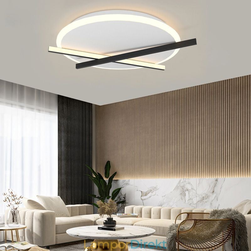 Nordic Ceiling Light Art Clock Design Taklampa