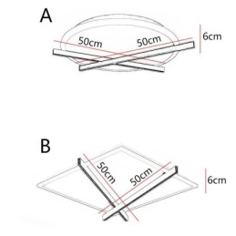 Nordic Ceiling Light Art Clock Design Taklampa
