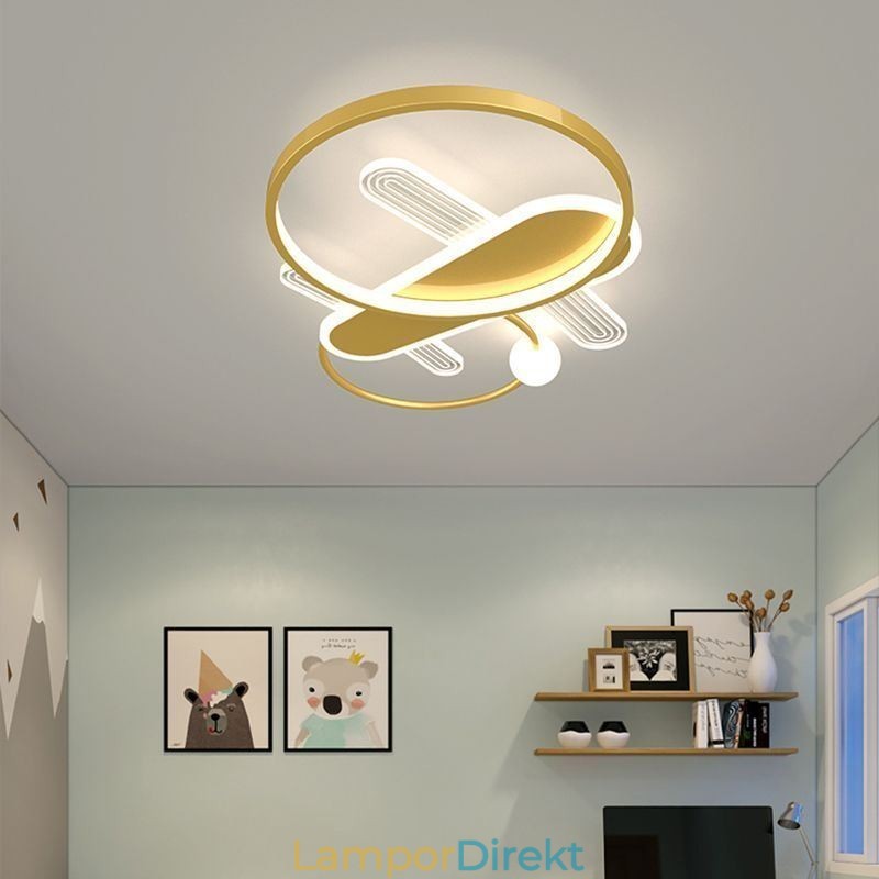 Taklampa Cartoon Plane Ceiling Light