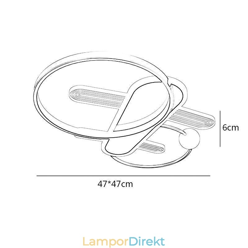 Taklampa Cartoon Plane Ceiling Light
