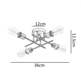 Infälld Taklampa 4 Ljussockel