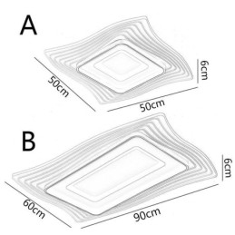 Modern Taklampa Flush Mount Square Shape Taklampa