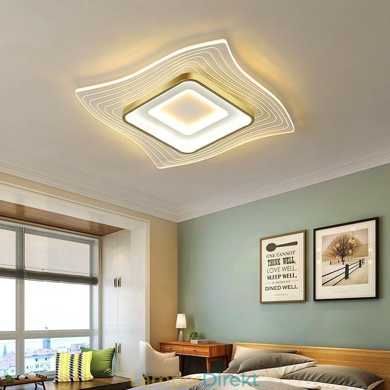 Modern Taklampa Flush Mount Square Shape Taklampa