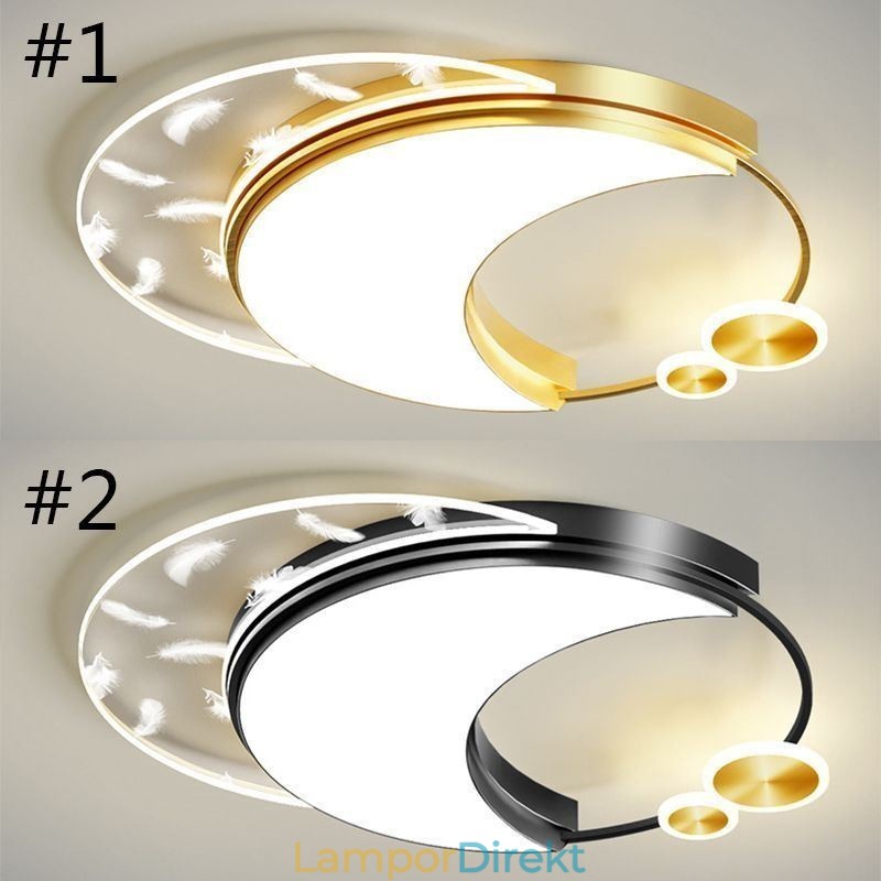 Flush Mount Modern Moon Shape Takljus