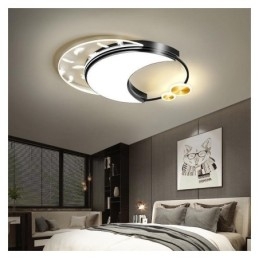 Flush Mount Modern Moon Shape Takljus