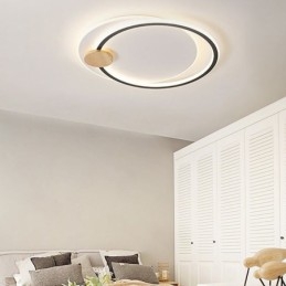 Modern Infälld Taklampa Med 2 Ringar I Akryl