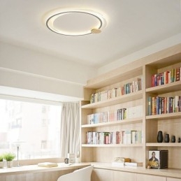 Modern Infälld Taklampa Med 2 Ringar I Akryl