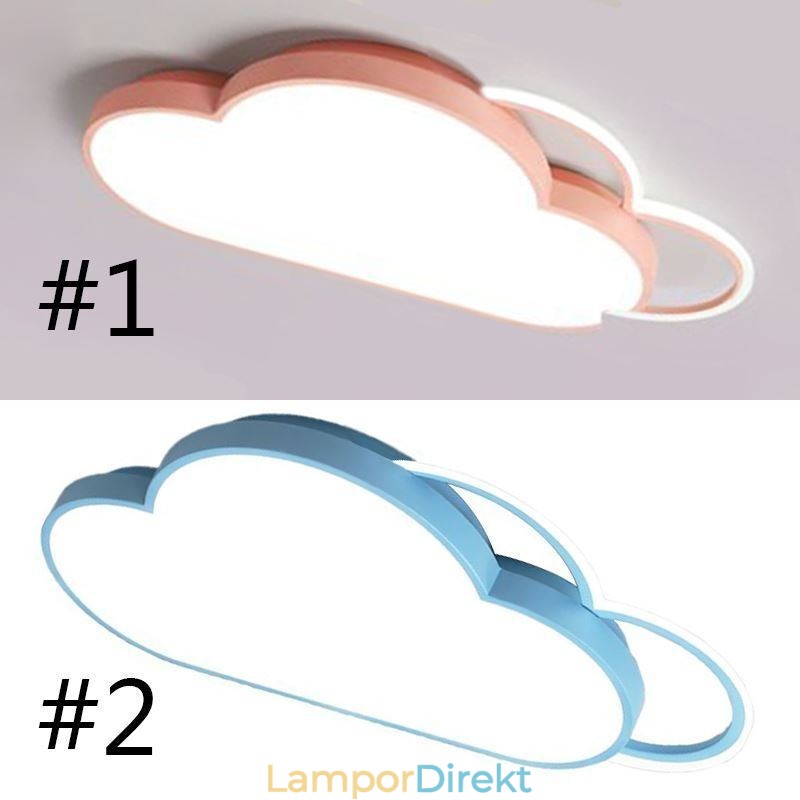 Modern Lights Cloud Shape Flush Mount Taklampa