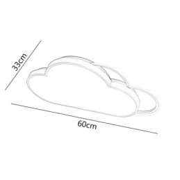 Modern Lights Cloud Shape Flush Mount Taklampa