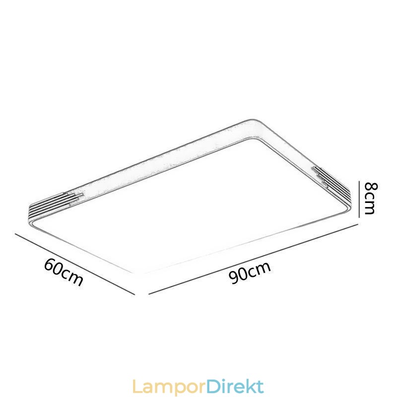 Modern Infälld Taklampa Rektangulär Taklampa