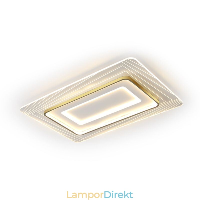 Rektangulär Infälld Taklampa Minimalistisk Akryl Ultratunn Taklampa